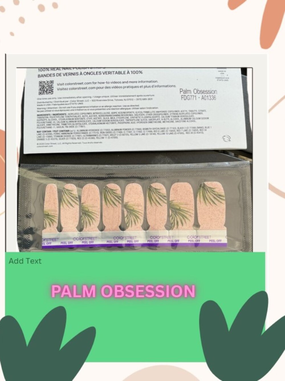 Poshmark Listing Summary — Color Street Nail Polish Strips (16‑Count)